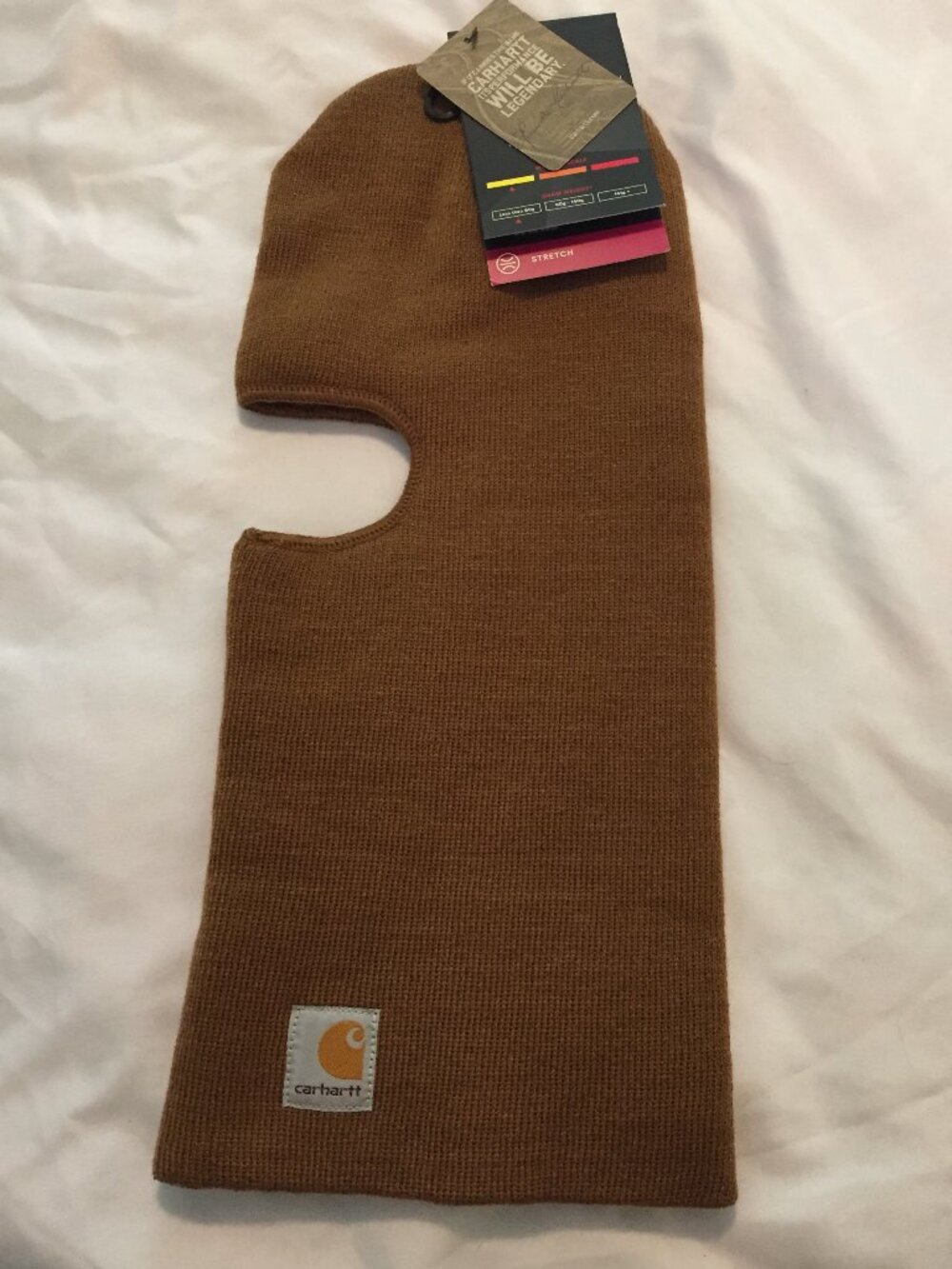 Carhartt Balaclava Face Mask Unisex OS Brown Thinsulate Workwear Ski Winter Warm